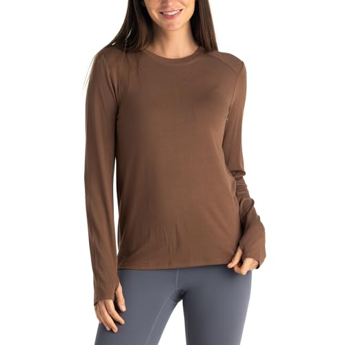Free Fly Women's Shade Long Sleeve II - UPF 50+ Sun Protection Clothing Women's Sun Shirt, Bamboo Viscose Long Sleeve Shirt
