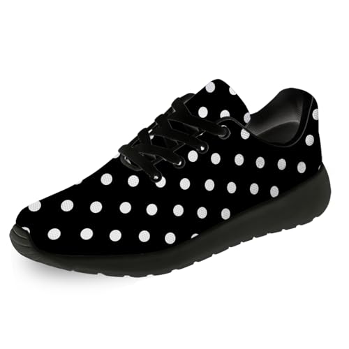 Women's Polka Dot Shoes Running Tennis Shoes Fashion Sneakers