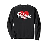 Neuheit Kroatien Herz Tourist Urlaub T-Shirt I Love Pakrac Geschenkidee für Männer Frauen Kinder Jungen Mädchen