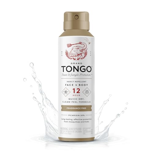 Grand Tongo DEET-Free Insect Repellent, The 12 Hour Protection, DEET Alternative – Fragrance Free