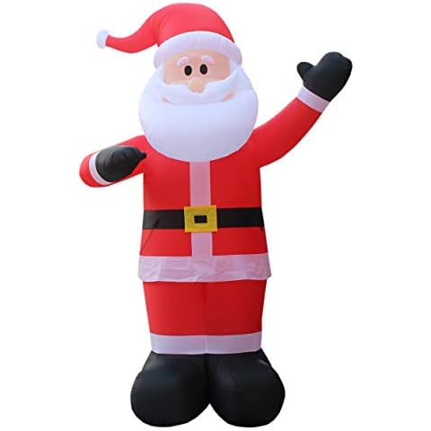 BZB Goods 14 Foot Tall Huge Christmas Inflatable Santa Claus Outdoor Indoor Decoration Cover