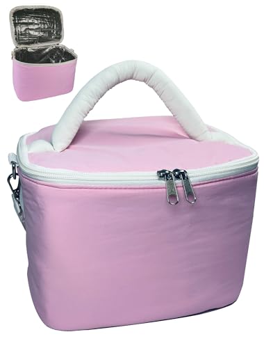 50% Off Pink Insulated Lunch Bag - Keeps Food Warm & Cool