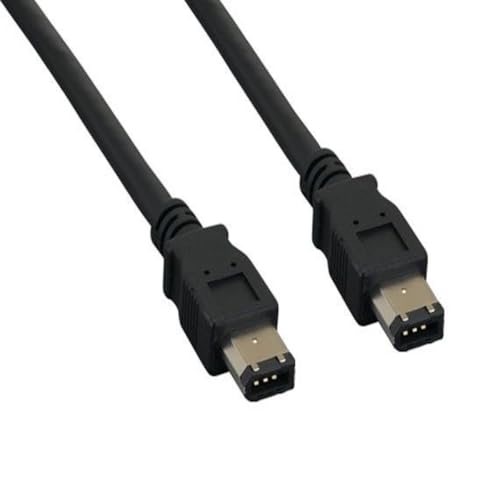 15 ft. IEEE 1394a FireWire 400 6-pin to 6-pin Black