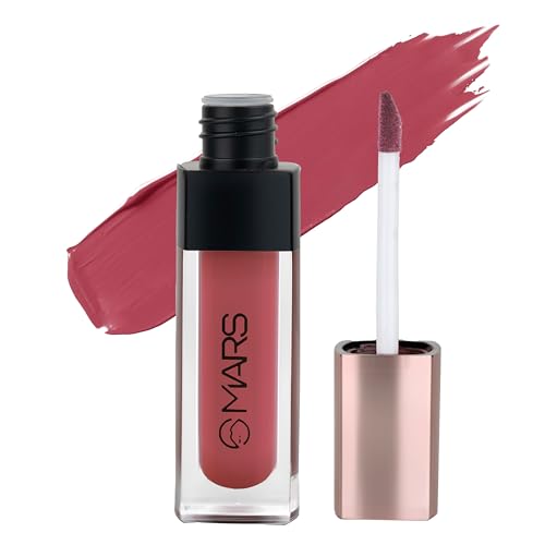Image of MARS Popstar Non-Drying Liquid Mousse Lipstick for Women with Matte Finish | Lightweight and Non-Sticky Formula | Up to 12 Hour Long Lasting | Transferproof & Waterproof (6.0ml) (24-Star Struck)