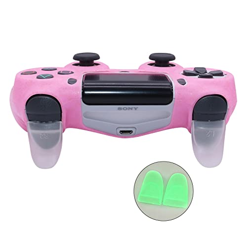 Rotomoon Ps4 Glitter Silicone Controller Skins With 8 Thumb Grips & L2 R2 Trigger Protector, Sweat-Proof Anti-Slip Controller Cover Skin Protector Compatible With Playstation 4 Slim/Pro Controller… #TOP2