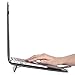 MOSISO Compatible with MacBook Air 13 inch Case A1369 A1466 Older Version 2010-2017 Release, PU Leather Case Portfolio Protective Stand Cover Sleeve, Black