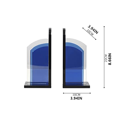 Sujetalibros de cristal resistentes y extremos de libros soporte 3