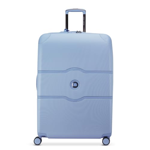 Image of DELSEY PARIS Chatelet Air 2.0, 28 Inch Checked Suitcase, Light Blue
