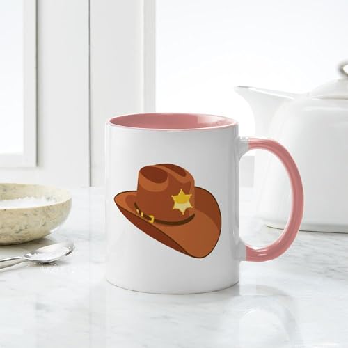 Taza de cerámica 11 oz estilo cowboy miniatura 6