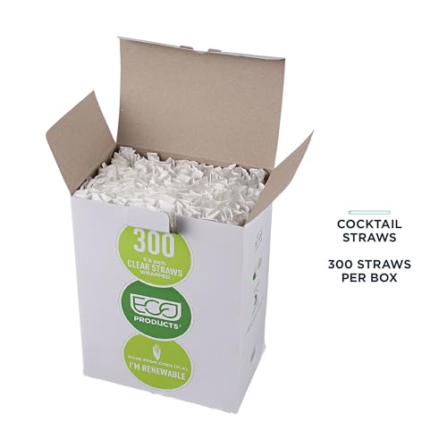 Pitillos Compostables Plástico PLA 9.5" x4800 Eco Products miniatura 4