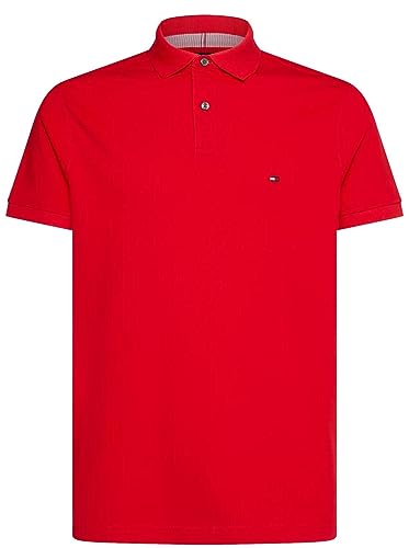Image of Tommy Hilfiger Men's Short Sleeve Cotton Pique Polo Shirt in Regular Fit 2024 Collection