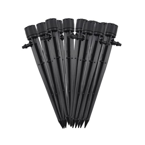 Kapokr Gardena Micro Drip Sistema de rega de 360 graus para jardim, 8 orifícios, sistema de irrigação por gotejamento ajustável, sistema de irrigação por gotejamento de 4/7 mm, tubo para jardim e