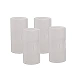 WINOMO Size AA to Size C Battery Adapters pack of 4 (Transparent)