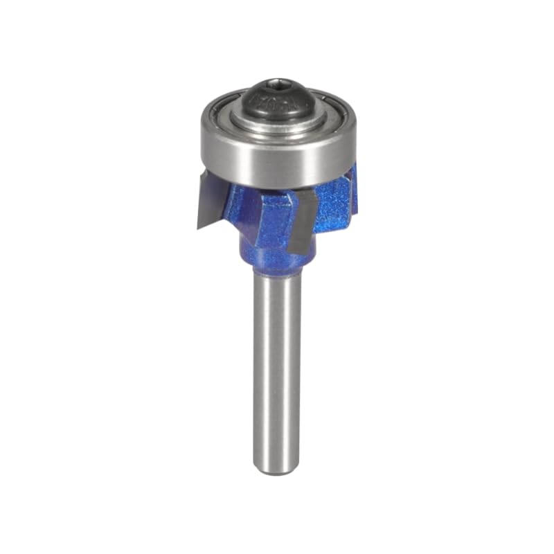 Broca redonda de cuatro esquinas de carburo Z4, broca enrutadora de cubierta redondeada, fresa CNC for carpintería, fresa facial for broca de madera, 1-3 piezas(3pcs 6.35 shank)