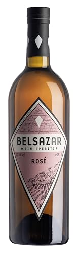 Belsazar Rose, Wein-Aperitif, vom Berliner Lebensgefühl inspiriert, gefertigt im Schwarzwald, ideal als Sommergetränk im Rose und Tonic, 14,5 Prozent vol, 750ml Einzelflasche