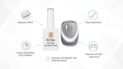 Image of Bolt Bee Gel Nail Polish - Highly Pigmented Glossy Finish, Smooth Application, Chip-Resistant Long-Lasting Color, Uv /led Lamp Cure, DIY Manicure & Salon Nail Art - 9ml