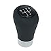 Produktbild L & P Car Design A276-10 Schaltknauf Knauf Schalthebel Hebel Leder Schwarz 5 Gang kompatibel mit BMW 1er 3er e36 e46 e90 e91 e92 e93 5er e39 e60 e61 Knauf Plug Play Ersatzteil für OEM Schaltknopf