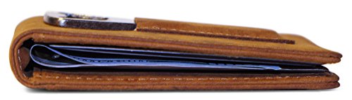 Men's Full Grain Leather RFID Blocking Slim Bi-Fold Wallet w/ Bottle Opener4