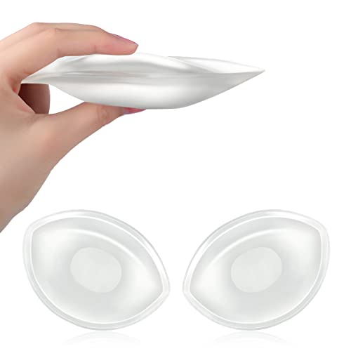 Geyoga Insert de Soutien-Gorge en Silicone Coussinet de Poitrine Push-Up Rembourrage de Sein Doux Imperméable (Transparent) Cover