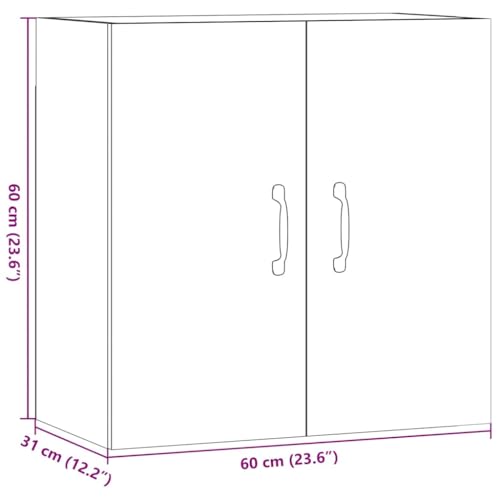 Armoire murale chêne noir pour optimiser les petits espaces encombrés