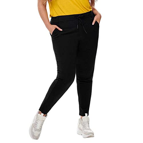 ONLY Carmakoma Cargoldtrash Classic Pant Noos Pantalones, Negro (Black), W36 (Talla del Fabricante: 46) para Mujer Cover