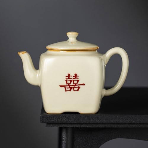 Tetera con filtro para té capacidad grande decoración artística miniatura 7