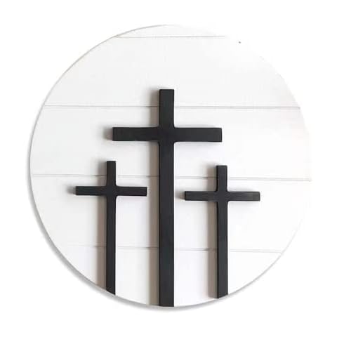 Lavender Inspired Modern Farmhouse 3D Cross Sign-Christian Home Decor-3 Wood Cross Wall Art Hanging Decor-Religious Cross Gifts-Rustic Cross Wall Hanging Signs Plaque Decor,10 Inch Cover