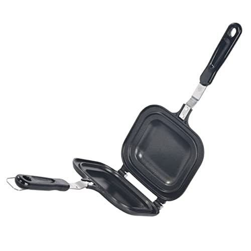 OKUMEYR Double-sided Sandwich Maker Pan Non-stick Griddle for Toast Fried Eggs Sandwiches Versatile Kitchen Tool for Stovetop Outdoor Cooking Easy to Use Clean