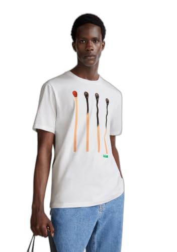 T-shirt United Colors of Benetton blanc pour vos tenues d'été décontractées