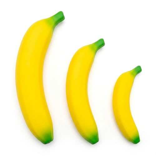 3 PCS Banana Squishy Squishy Banana Pickle Squishy Stress Relief & Improved Concentration at Work Portable Relaxation Tool for Desk Decoration and Anxiety Management