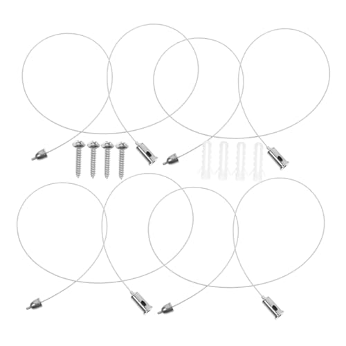 IWOWHERO Heavy Duty Hanging Wire for Light Lamp Pcs Stainless Steel Wire Rope for Ceiling Lamp Advertising Board