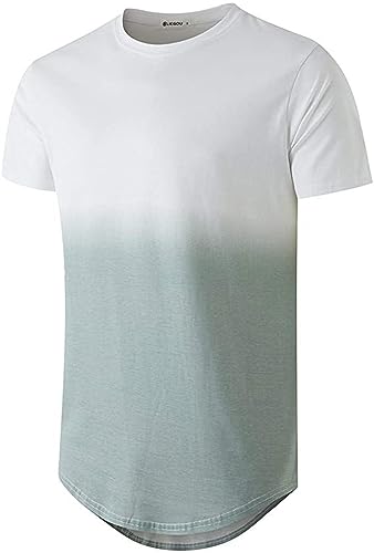 XIANPING Mens T-Shirt Summer Round Neck Casual Breathable Sports Shirt Men Short Sleeve Men Daily Wear Regular Fit Men Shirt Modern M-013 XL