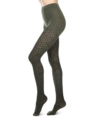 MeMoi Diamond Cut Cotton Blend Sweater Tights