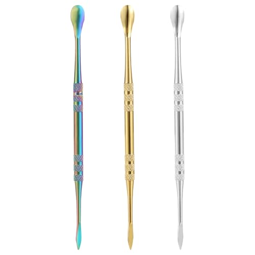 3pcs Wax Carving Tools Set Stainless Steel Sculpture Tool Wax Tools Kit Sculpting Tool Spoon Wax Carving Tool Set for Carving Modeling
