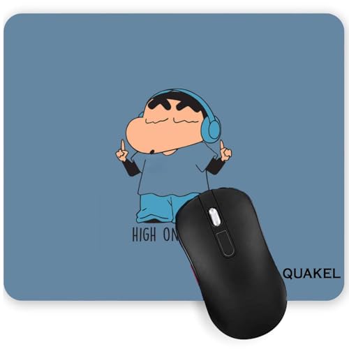 Image of Printed Anti-Slip Rubber Base Mouse Control Pad Shinchan High On Music Mouse Pad | 3mm Thick Non-Slip Rubber Mouse Pad (Pack-1) for Laptop, MacBook Pro, Gaming (9 inch x 7 inch)