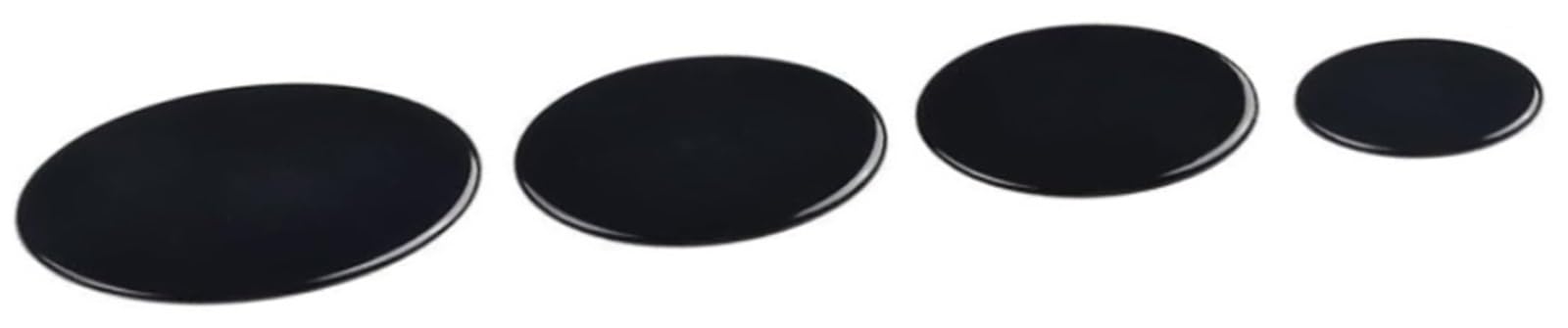 Set universale di tappi for bruciatore a gas for piano cottura, 4 pezzi con diametro 55 mm, 75 mm, 100 mm for accessori SABAF(Flat)