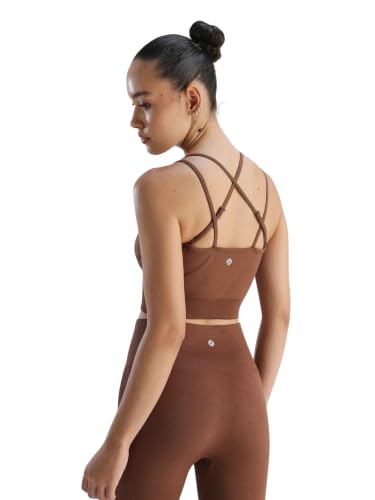 Image of CAVA Super Stretch Brami for Women | Cross-Strap, Buttery Soft, 4-Way Stretch, Breathable, Light Support | Activewear Bra Top