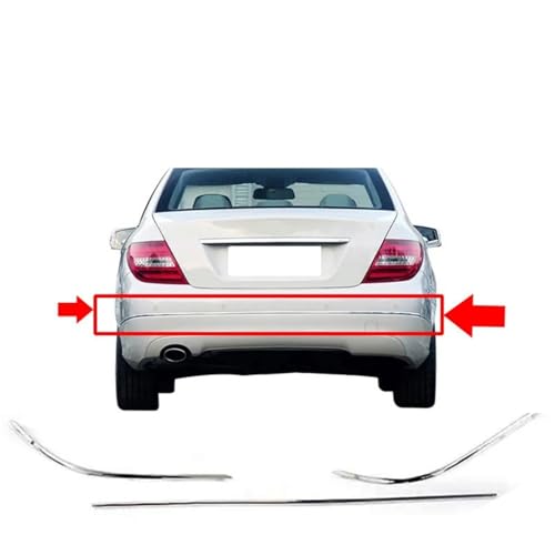 Diffuseur pour Benz Classe C W204 2008-2013 avec moulure chrome