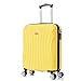 RAYKONG Valigia a mano 55x40x20cm (44L) in ABS - capacità massima - lucchetto incorporato - 20 pollici - (RK03|Giallo)