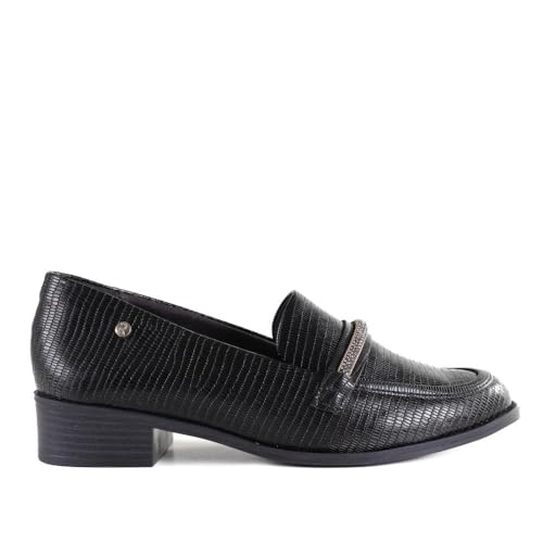 Mocassim Ramarim Loafer Strass 2416102 Preto