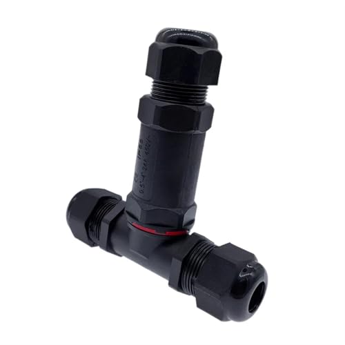 Conectores en T de rama impermeable con prensaestopas de 3 pines para cables 4