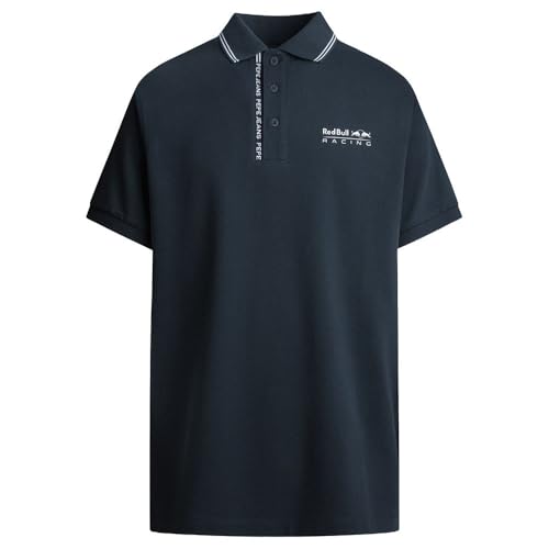 Red Bull Racing X Pepe Jeans RBR Tipped Logo Polo, Polo Hombre, Blue (Dulwich Blue),