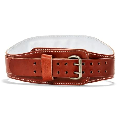 Ceinture de levage en cuir Power Contour XXL avec double boucle en acier