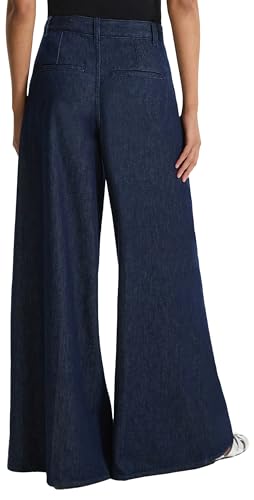 Theory Women's Pleated Wide Leg Pant, Indigo2