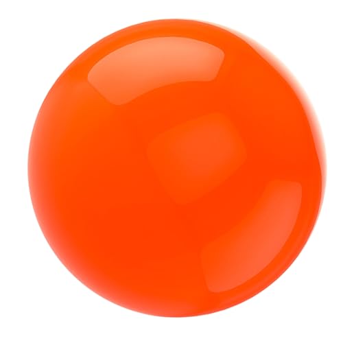 Sphère orange en acier poli miroir 150 mm décoration luxe - 2