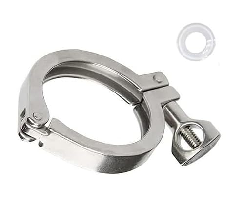 304 SUS Tri Clamp - Heavy Duty Sanitary Fitting - O/D 91mm-268mm with Silicone Gasket(254mmx268mm)