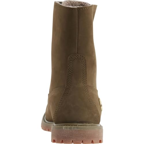 Timberland Timberland Women's Teddy Fleece Fold Down WP Boot, Olive, 8