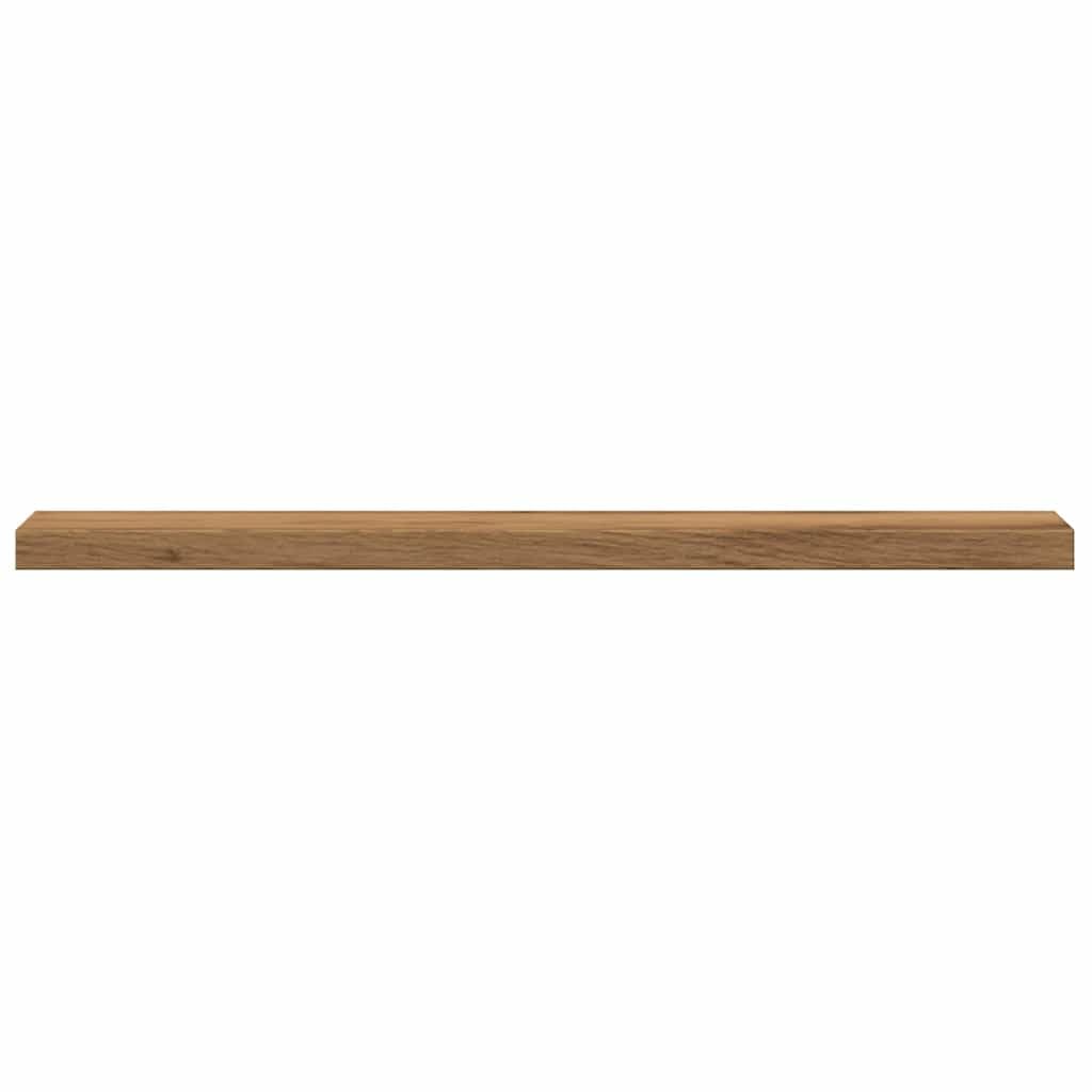 Regał ścienny, 4 sztuki, dąb Artisan, materiał drewnopochodny, 40 x 10 x 1,5 cm, półka do salonu, biura, sypialni, nośność 15 kg, elastyczne możliwości rozszerzenia, modułowe
