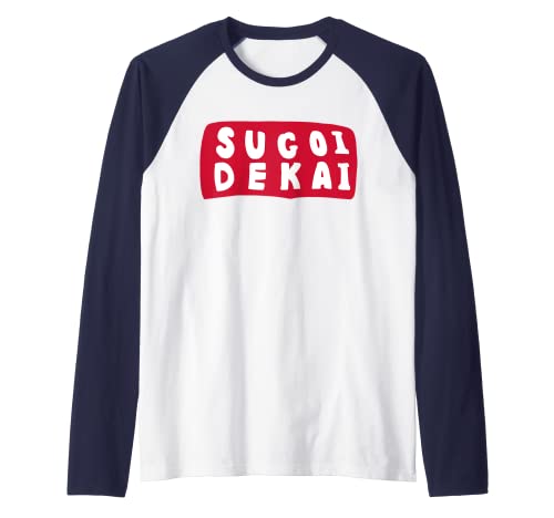 Sugoi Dekai Anime Cosplay Raglan Baseball Tee