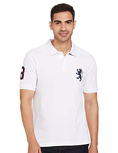 Image of Red Tape Men White Polo Neck T-Shirt